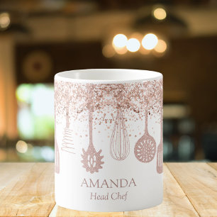 Taza De Café Herramientas de Cocina Personalizadas con Brillo d