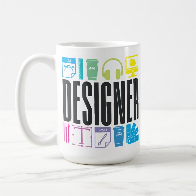 Taza De Café Herramientas de diseño (Izquierda)