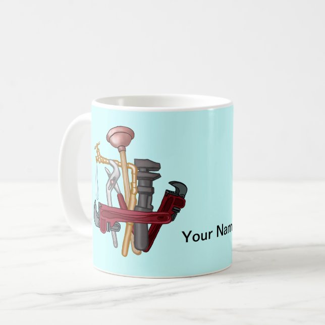 Taza De Café Herramientas de fontanero (Anverso izquierdo)