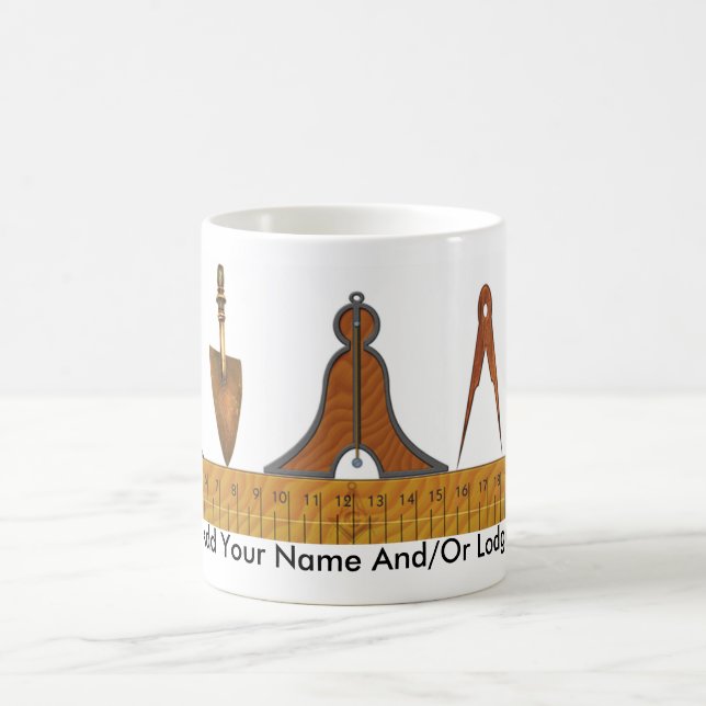 Taza De Café Herramientas de funcionamiento del Freemason (Centro)