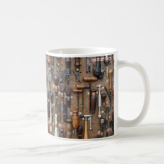 Taza De Café Herramientas de madera y artesanía de cuero (Derecha)