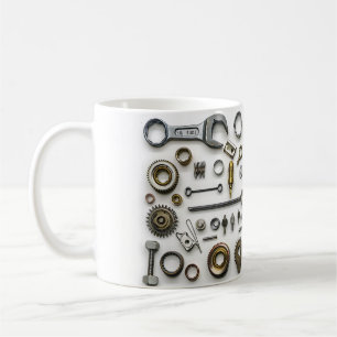 Taza De Café Herramientas mecánicas de Papa 3D