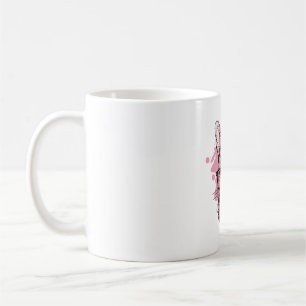 Taza De Café Hervidad Cute Cara Gafas Rosa Leopardo Floral Pasc