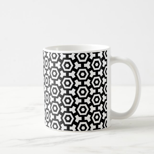 Taza De Café Hexagon Rings Coffee Mug (Derecha)