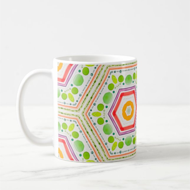 Taza De Café Hexagones caprichosos (Izquierda)