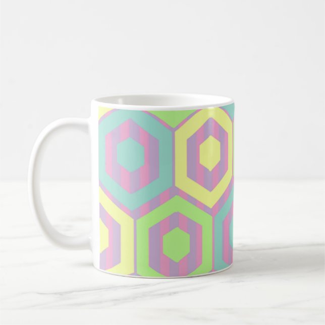 Taza De Café Hexagons de Pascua (Izquierda)