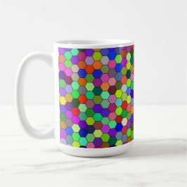 Taza De Café Hexagons horizontales 15oz Mug
