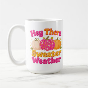 Taza De Café Hey, ahí, caída de calabaza de baño