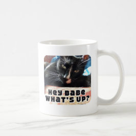 Taza De Café Hey Babe Flirty Cat 2-side