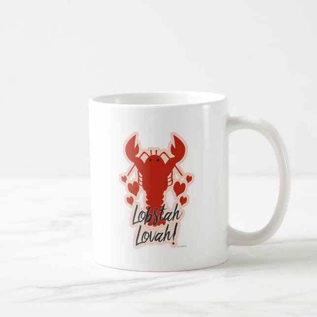 Taza De Café Hey Lobster Lover Funny Shellfish Motto (Derecha)