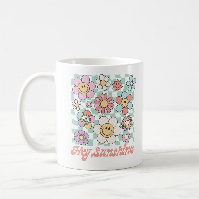 Taza De Café Hey Sunshine Floral Summer (Izquierda)