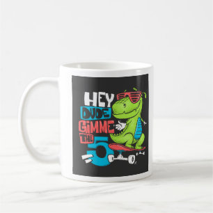 Taza De Café Hey Tío Gimme 5" Skater Dino Kids