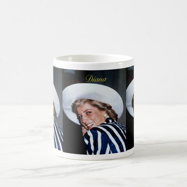 Taza De Café HH Princesa Diana Australia 1988 Pro Photo HD (Centro)