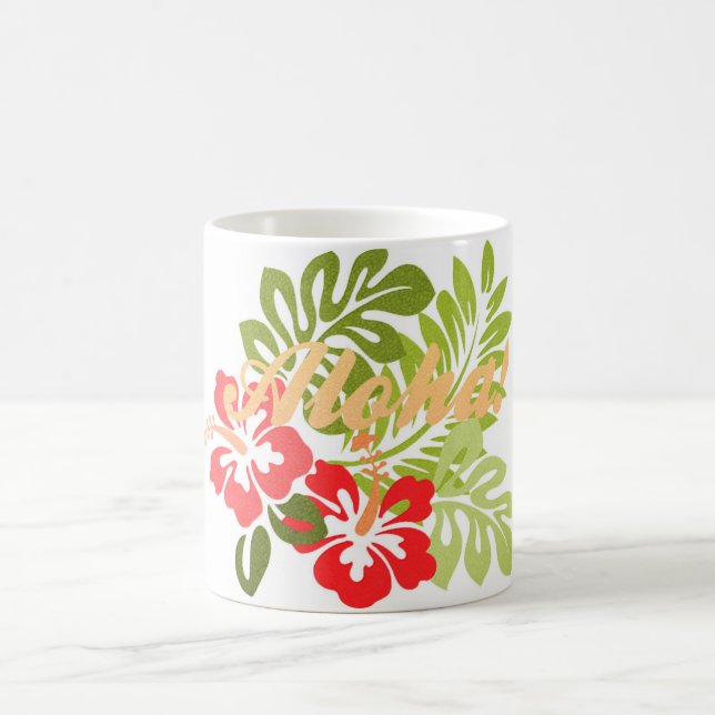 Taza De Café Hibisco Aloha (Centro)