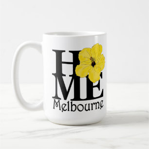 Taza De Café Hibisco amarillo CASERO de Melbourne