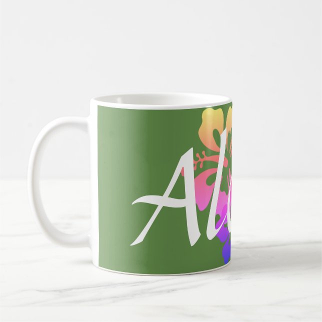 Taza De Café Hibiscus Aloha Mug (Izquierda)