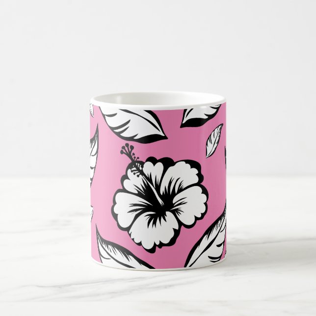 Taza De Café Hibiscus Floral (Centro)