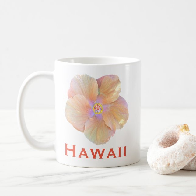 Taza De Café Hibiscus Flower Hawaii (Con donut)