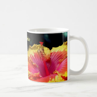 Taza De Café Hibiscus Flower Up Close Personalizado