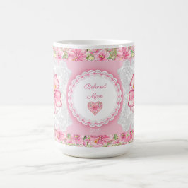 Taza De Café Hibiscus & lace PINK