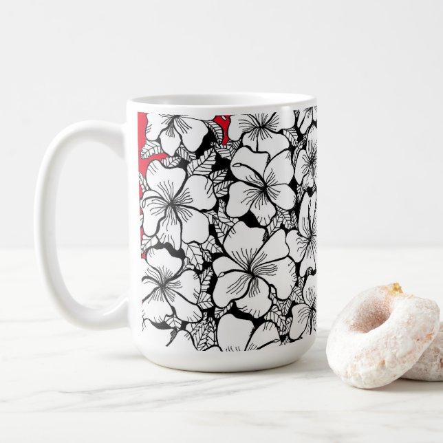 Taza De Café Hibiscus Mug (Con donut)