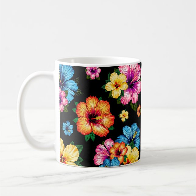 Taza De Café Hibiscus tropical (Izquierda)