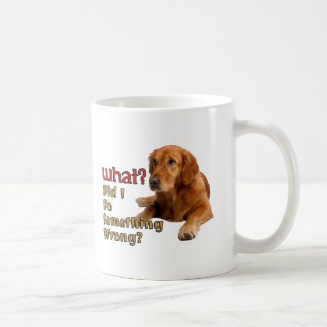Taza De Café ¿Hice algo mal con diseño de perro súper comido? (Derecha)