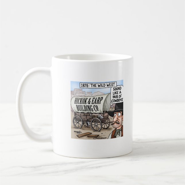 Taza De Café Hickock y Earp - Constructores de Cowboy - (Izquierda)