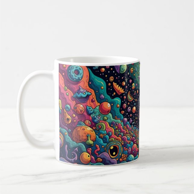 Taza De Café Hidden Faces, Vibrant Places (Izquierda)