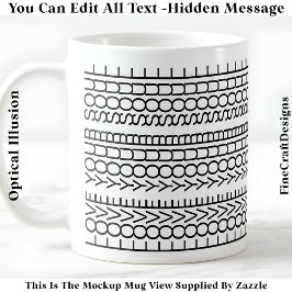 Taza De Café Hidden Message Love Your Soul, Custom 109Bb Quote