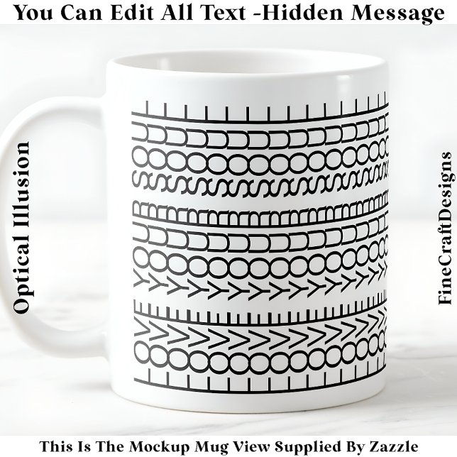 Taza De Café Hidden Message Love Your Soul, Custom 109Bb Quote (Subido por el creador)
