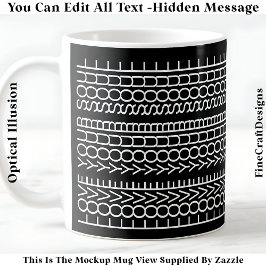 Taza De Café Hidden Message Love Your Soul, Custom 109Wb Quote