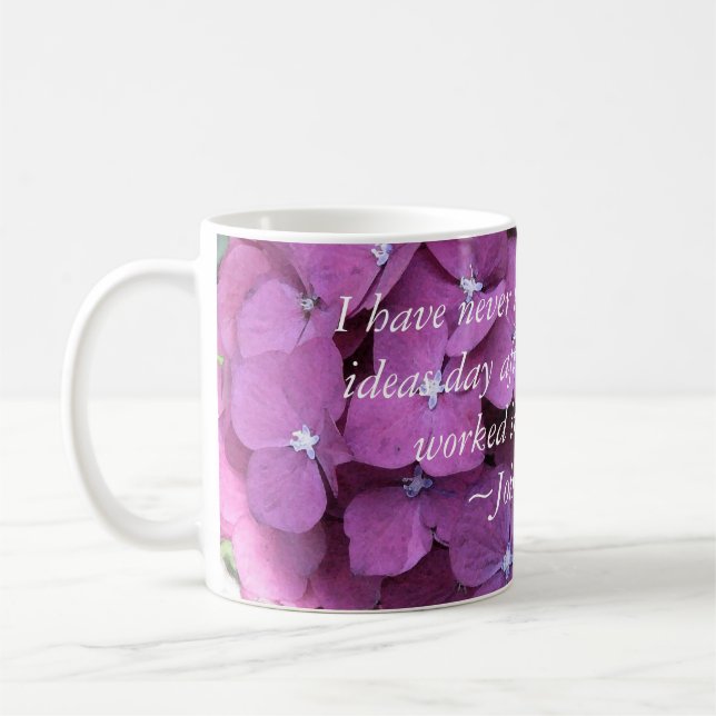 Taza De Café Hidrangea y oferta de jardinería (Izquierda)