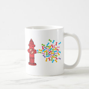 Taza De Café Hidrógeno de fuego con huesos de perro