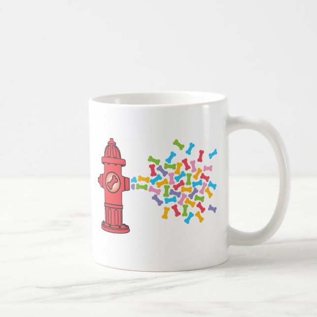 Taza De Café Hidrógeno de fuego con huesos de perro (Derecha)