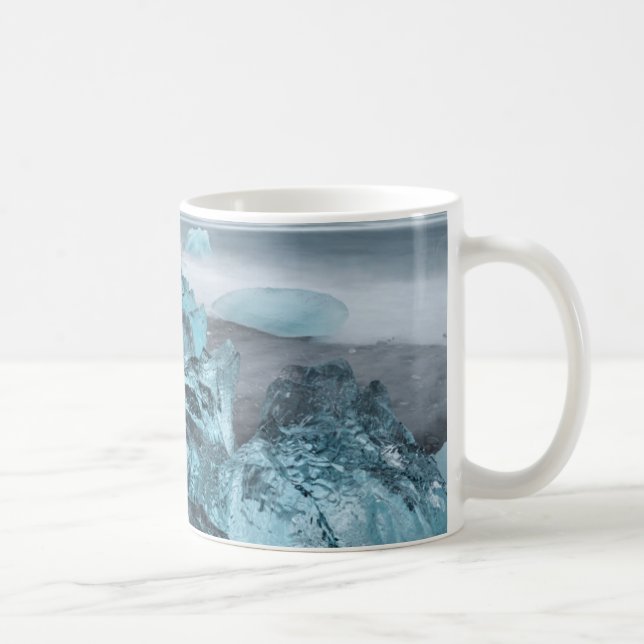 Taza De Café Hielo azul en el litoral, Islandia (Derecha)