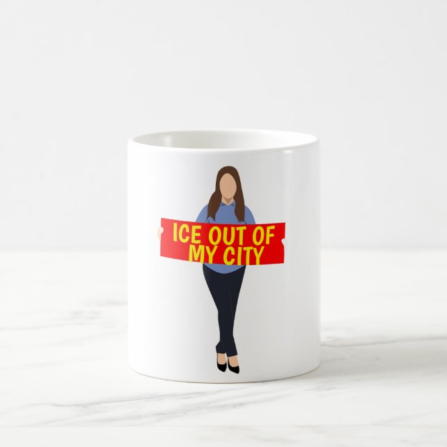 Taza de café Hielo fuera de mi ciudad (Centro)
