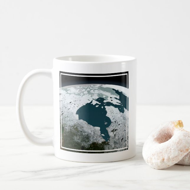 Taza De Café Hielo Marítimo De La Bahía De Hudson El 14 De Novi (Con donut)