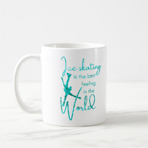 Taza De Café Hielo Pista Mug Mejor sensación turquesa chispa