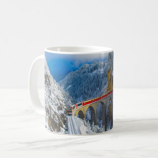 Taza De Café Hielo y nieve | Bernina Express, Suiza (Anverso izquierdo)