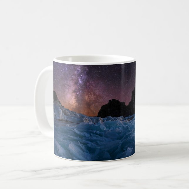 Taza De Café Hielo y nieve | Lago Baikal, Siberia, Rusia (Anverso izquierdo)