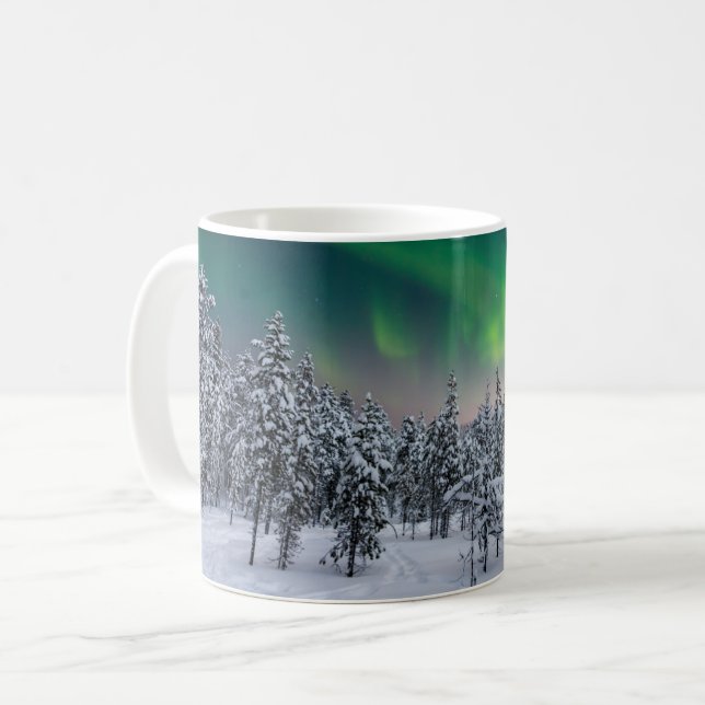 Taza De Café Hielo y nieve | Paisaje invernal, Finlandia (Anverso izquierdo)