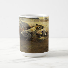 Taza De Café Hiena Con un Hueso (por Wilhem Kuhnert)