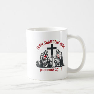 Taza De Café Hierro Afila Hierro Biblia Escritura Cristiana Gim