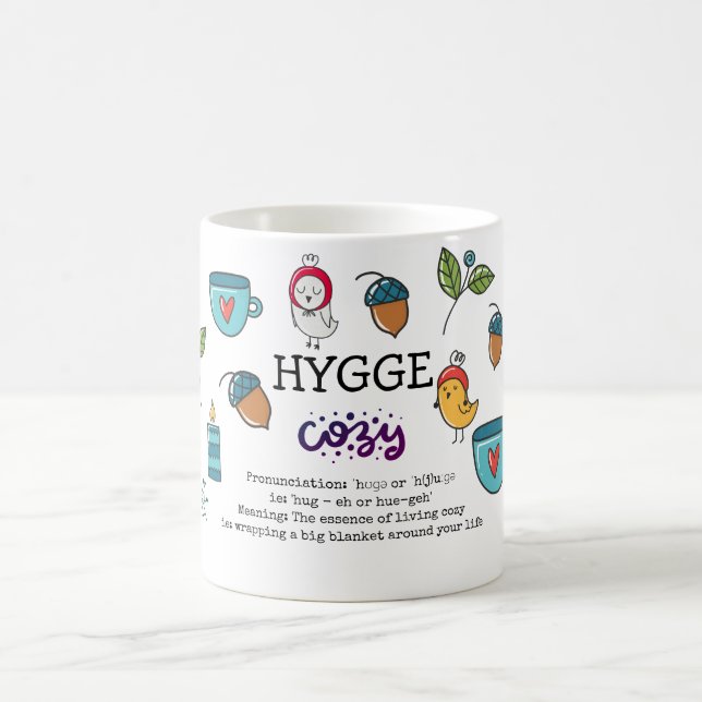 Taza De Café Higge - Significado y pronunciación de Doodles Cut (Centro)