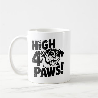 Taza De Café High 4 Paws Dog