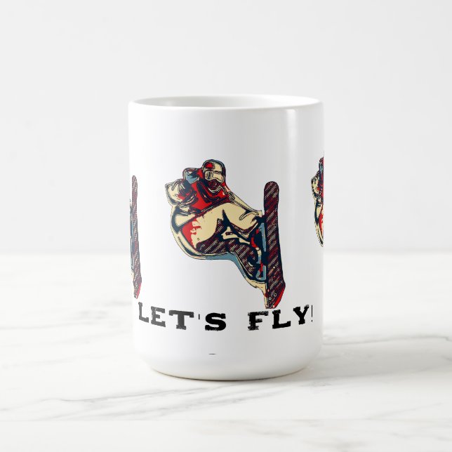 Taza De Café High Flyer- Snowboard Fool (Centro)