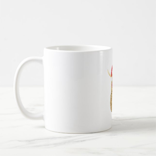 Taza De Café Highland Cow Merry navidad camiseta de nieve Essen (Izquierda)