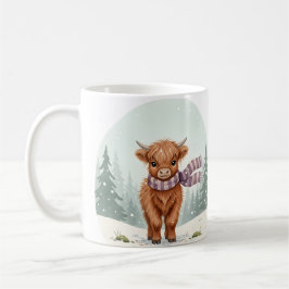Taza De Café Highland Cow Mug, Cute Animal Art, Farm Animal Gif