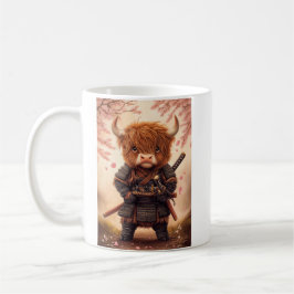 Taza De Café Highland Cow Samurai